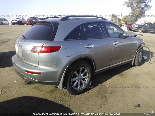 JNRAS08U68X102007 - 2008 INFINITI FX35 GRAY photo 4