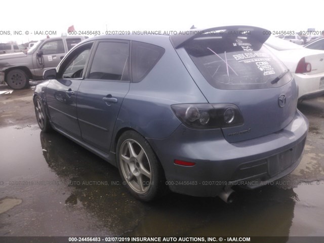 JM1BK34L371706067 - 2007 MAZDA SPEED 3 BLUE photo 3