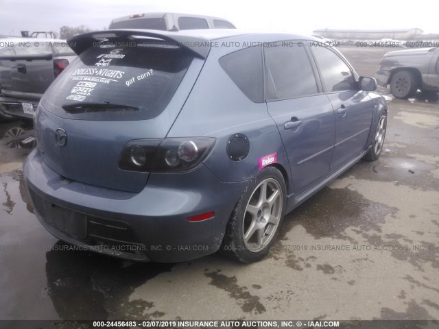 JM1BK34L371706067 - 2007 MAZDA SPEED 3 BLUE photo 4