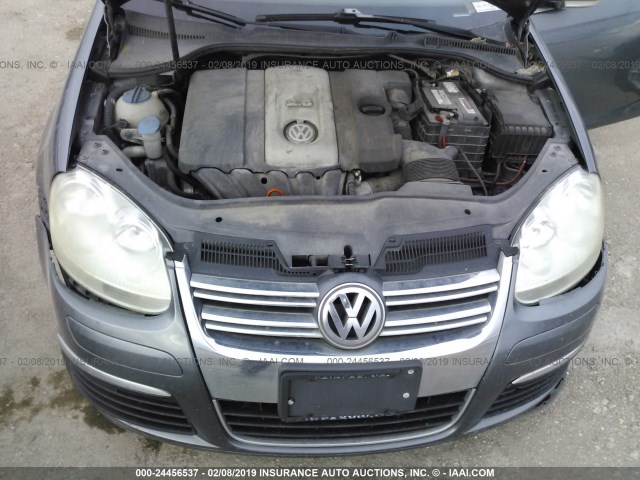 3VWEF71K97M194822 - 2007 VOLKSWAGEN JETTA WOLFSBURG 灰色 照片 10