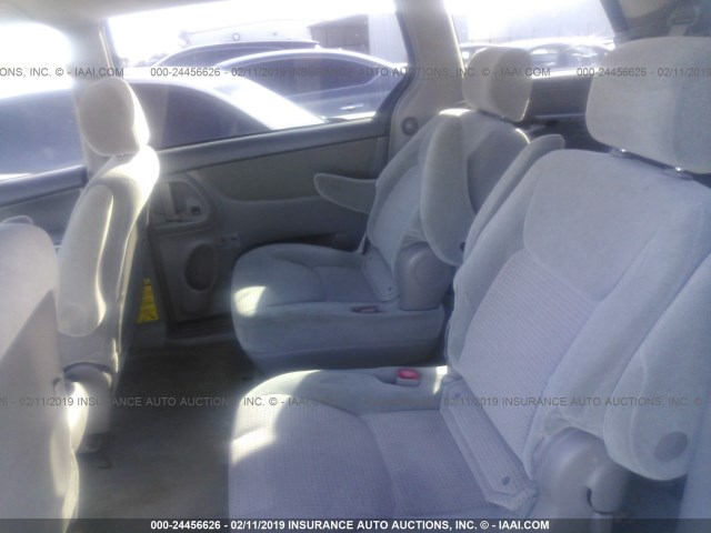 5TDZK23C08S151089 - 2008 TOYOTA SIENNA CE/LE GRAY photo 8