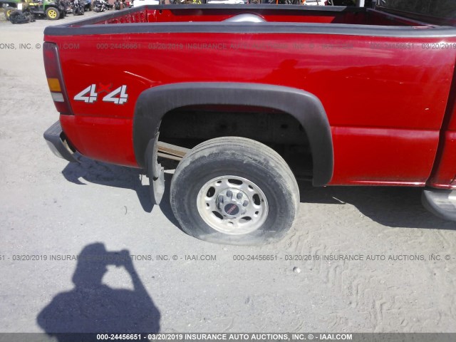 1GTHK23103F209799 - 2003 GMC SIERRA K2500 HEAVY DUTY RED photo 6