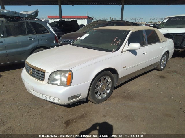 1G6KE57Y45U220165 - 2005 CADILLAC DEVILLE DHS WHITE photo 2