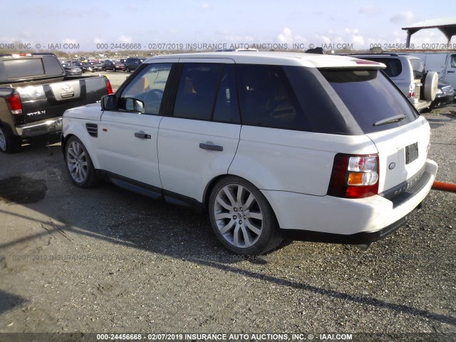 SALSH234X6A980439 - 2006 LAND ROVER RANGE ROVER SPORT SUPERCHARGED WHITE photo 3
