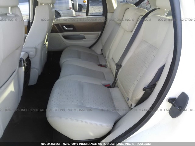 SALSH234X6A980439 - 2006 LAND ROVER RANGE ROVER SPORT SUPERCHARGED WHITE photo 8