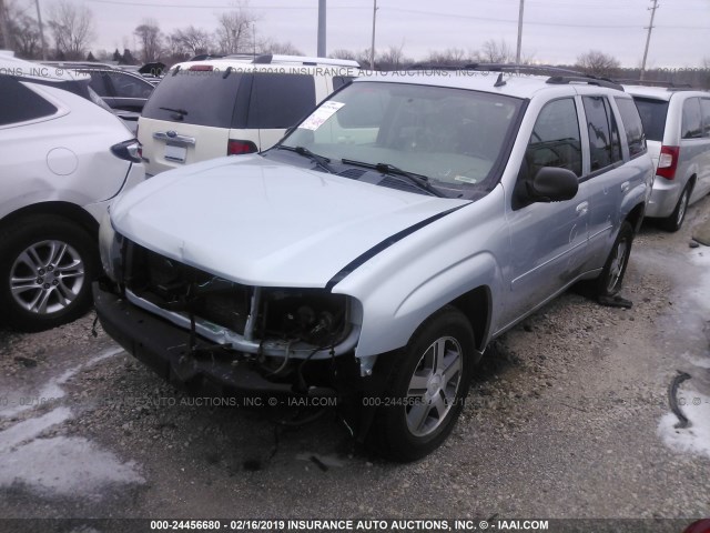 1GNDT13SX72191413 - 2007 CHEVROLET TRAILBLAZER LS/LT SILVER photo 2