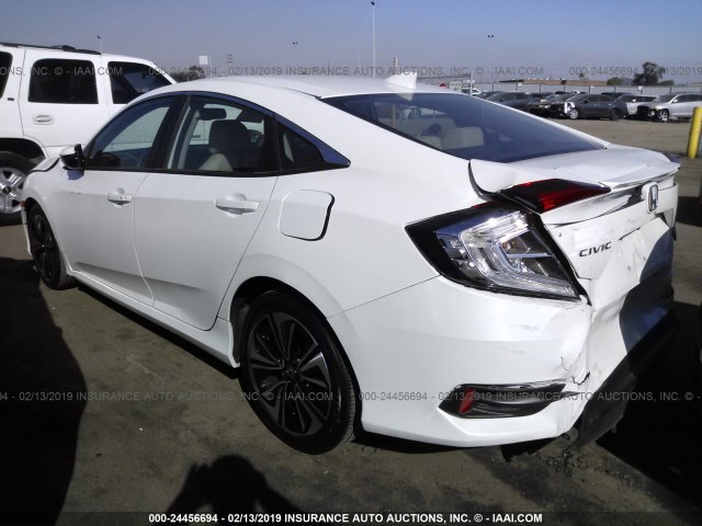 19XFC1F73HE206122 - 2017 HONDA CIVIC EXL WHITE photo 3