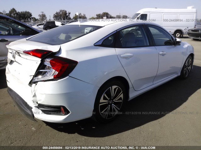 19XFC1F73HE206122 - 2017 HONDA CIVIC EXL WHITE photo 4