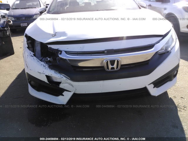 19XFC1F73HE206122 - 2017 HONDA CIVIC EXL WHITE photo 6