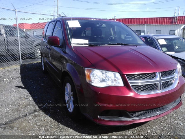 2C4RDGCG6FR587400 - 2015 DODGE GRAND CARAVAN SXT RED photo 1