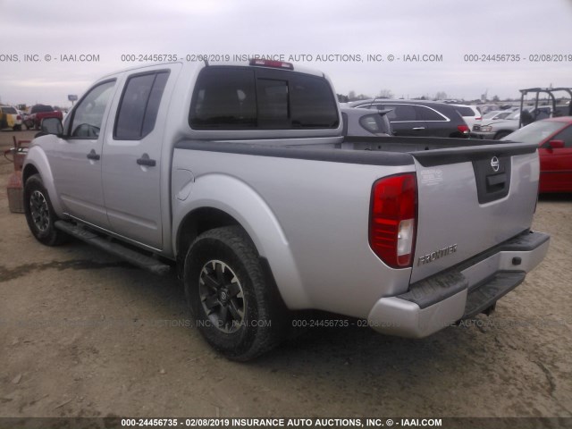 1N6AD0ER3FN700717 - 2015 NISSAN FRONTIER S/SV/SL/PRO-4X SILVER photo 3