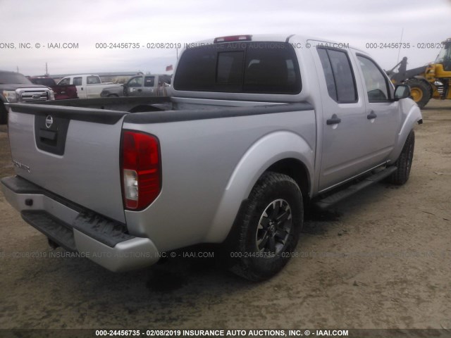 1N6AD0ER3FN700717 - 2015 NISSAN FRONTIER S/SV/SL/PRO-4X SILVER photo 4