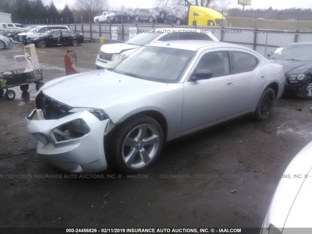 2B3KA43R37H821818 - 2007 DODGE CHARGER SE/SXT SILVER photo 2