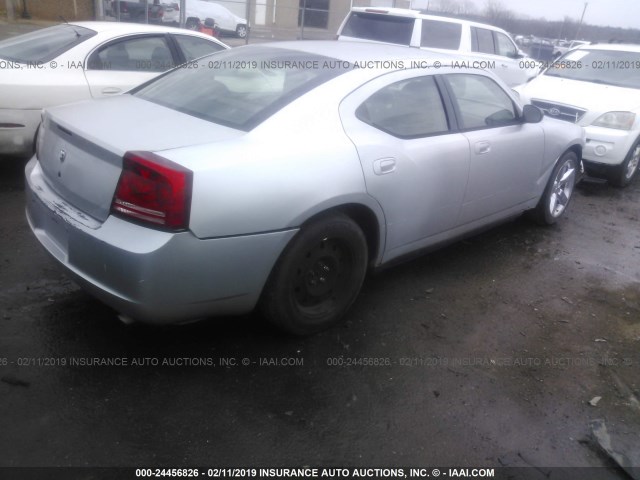 2B3KA43R37H821818 - 2007 DODGE CHARGER SE/SXT SILVER photo 4