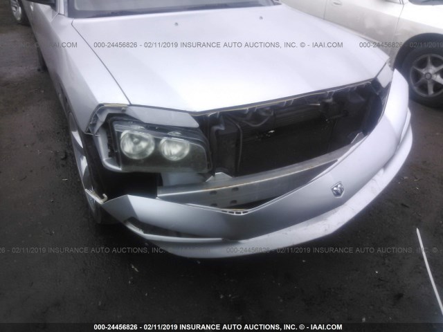 2B3KA43R37H821818 - 2007 DODGE CHARGER SE/SXT SILVER photo 6