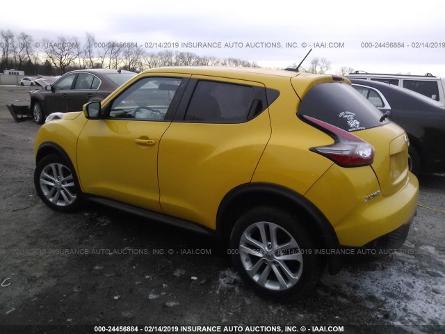 JN8AF5MR5GT608568 - 2016 NISSAN JUKE S/SV/SL/NISMO YELLOW photo 3