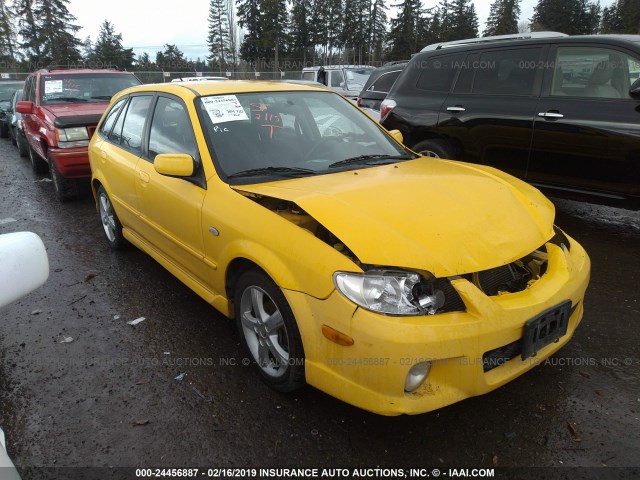 JM1BJ245431148934 - 2003 MAZDA PROTEGE PR5 YELLOW photo 1