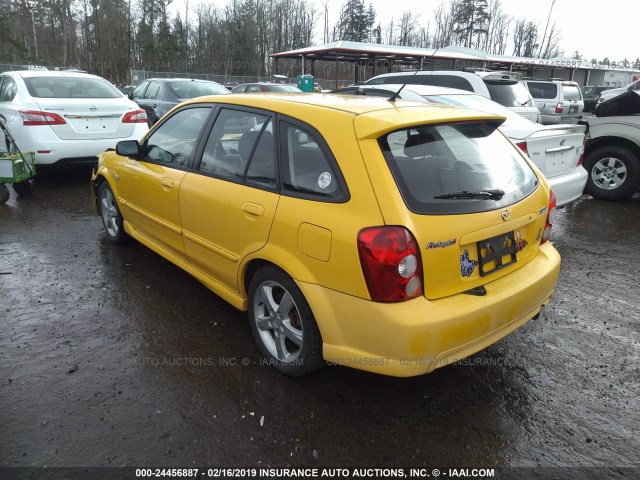 JM1BJ245431148934 - 2003 MAZDA PROTEGE PR5 YELLOW photo 3