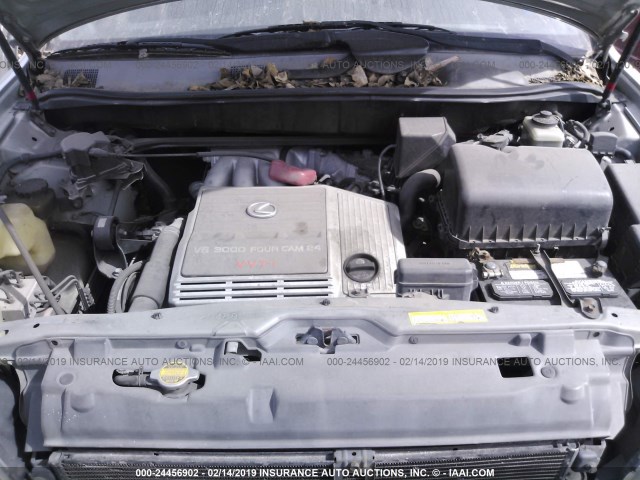 JT6GF10U3Y0053011 - 2000 LEXUS RX 300 GRAY photo 10