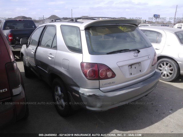 JT6GF10U3Y0053011 - 2000 LEXUS RX 300 GRAY photo 3