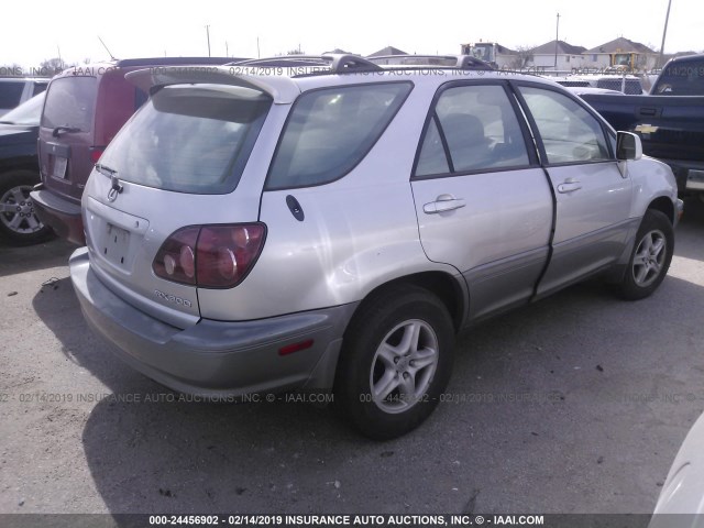 JT6GF10U3Y0053011 - 2000 LEXUS RX 300 GRAY photo 4