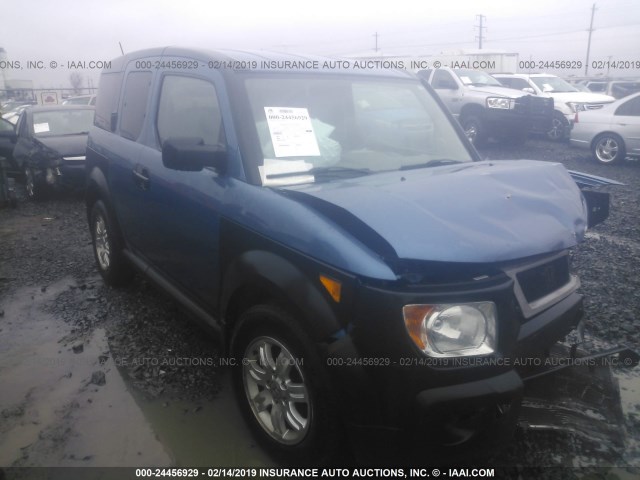 5J6YH18636L006189 - 2006 HONDA ELEMENT EX BLUE photo 1