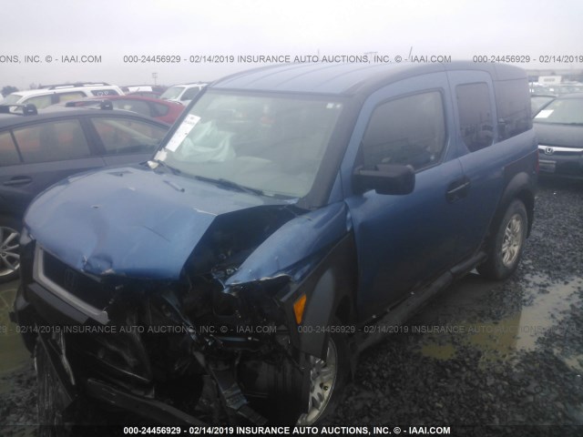 5J6YH18636L006189 - 2006 HONDA ELEMENT EX BLUE photo 2