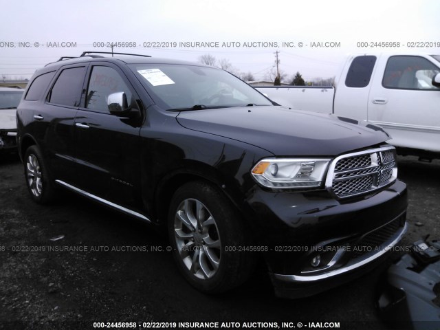 1C4RDHEGXFC244309 - 2015 DODGE DURANGO CITADEL BLACK photo 1