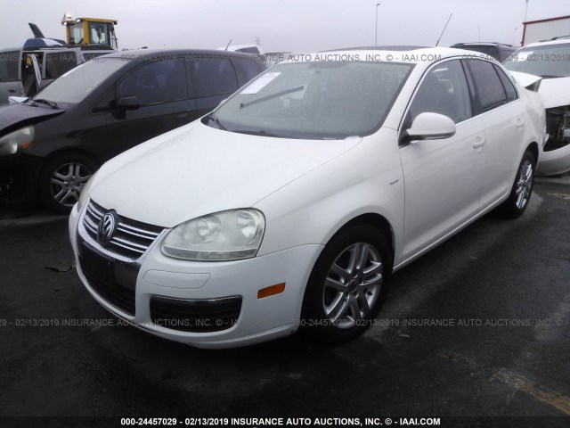 3VWEG71K67M113255 - 2007 VOLKSWAGEN JETTA WOLFSBURG WHITE photo 2