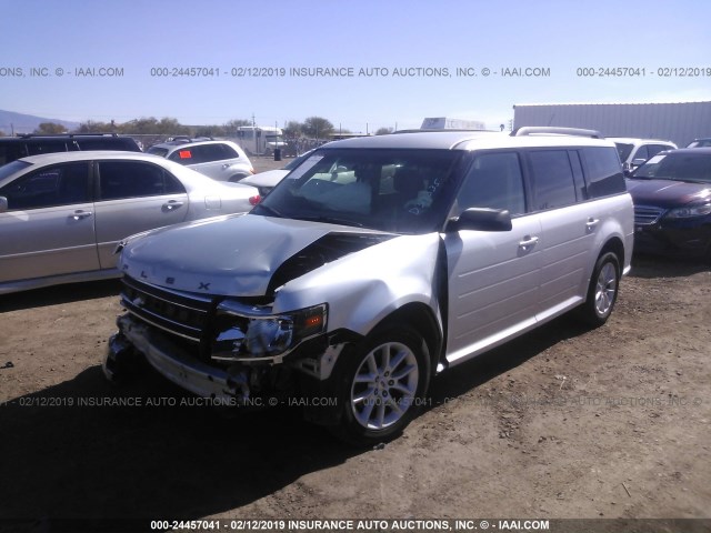 2FMGK5B83DBD37335 - 2013 FORD FLEX SE SILVER photo 2