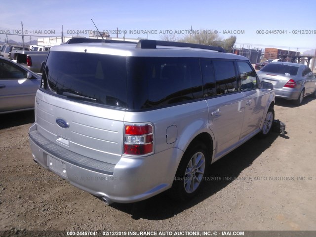 2FMGK5B83DBD37335 - 2013 FORD FLEX SE SILVER photo 4