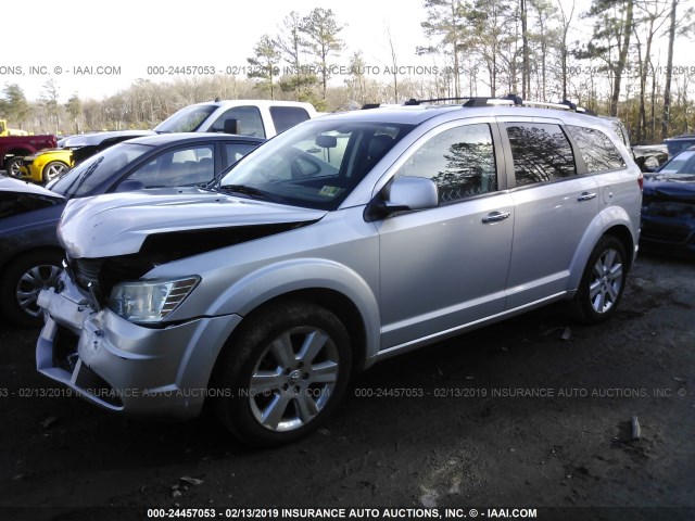 3D4PG9FV7AT206103 - 2010 DODGE JOURNEY R/T SILVER photo 2