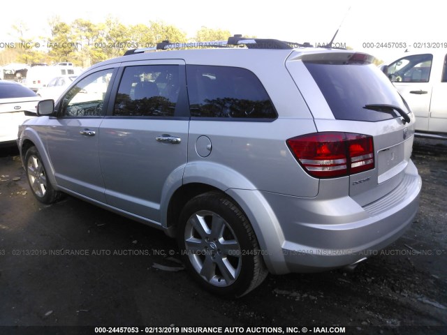 3D4PG9FV7AT206103 - 2010 DODGE JOURNEY R/T SILVER photo 3