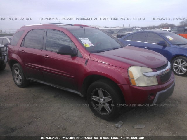 2CNDL63F556181358 - 2005 CHEVROLET EQUINOX LT MAROON photo 1