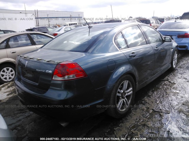 6G2ER57789L217195 - 2009 PONTIAC G8 BLUE photo 4