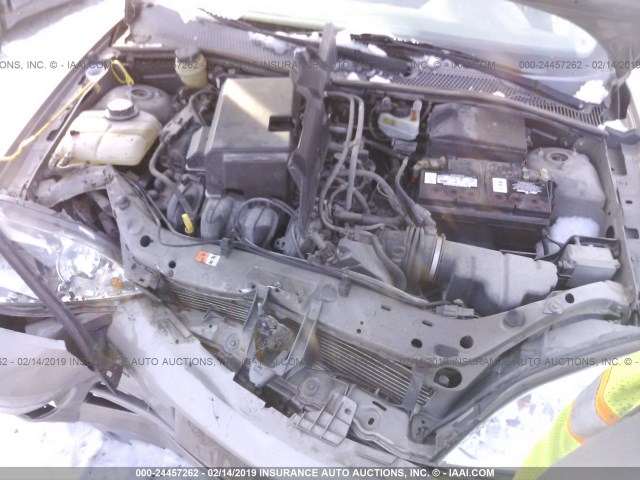 1FAFP34N05W238325 - 2005 FORD FOCUS ZX4 GOLD photo 10