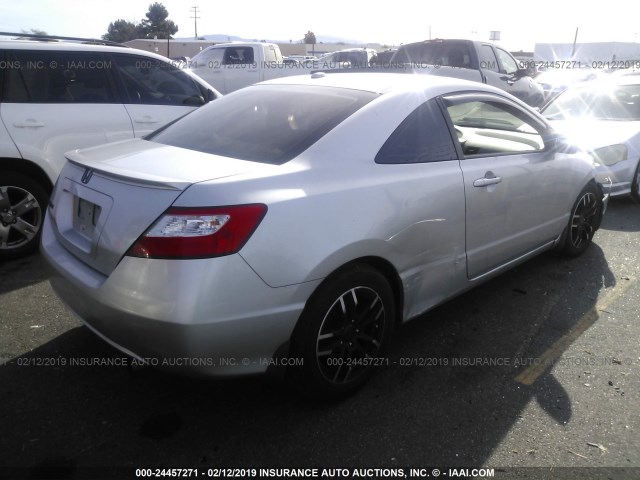 2HGFG12998H506894 - 2008 HONDA CIVIC EXL SILVER photo 4