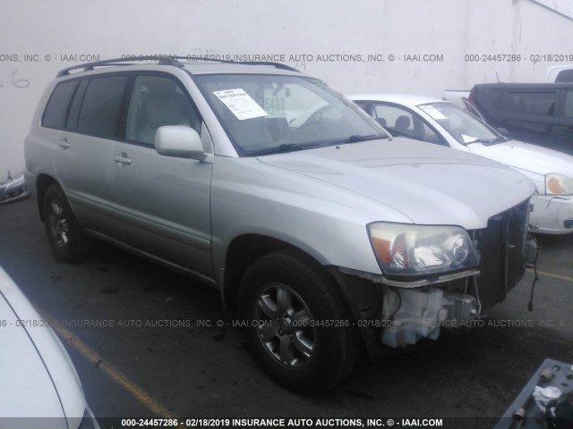 JTEDP21A240011874 - 2004 TOYOTA HIGHLANDER LIMITED SILVER photo 1