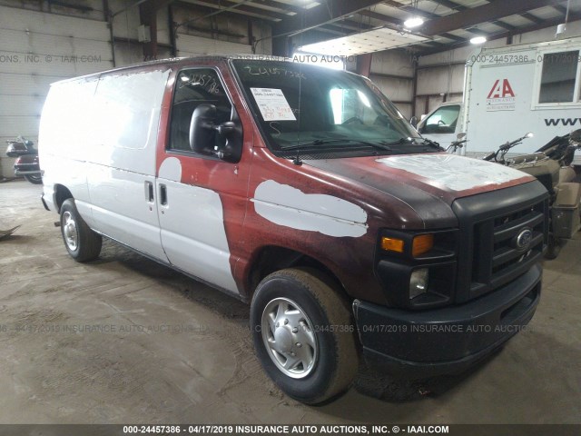 1FTNE1EWXEDA74214 - 2014 FORD ECONOLINE E150 VAN ORANGE photo 1