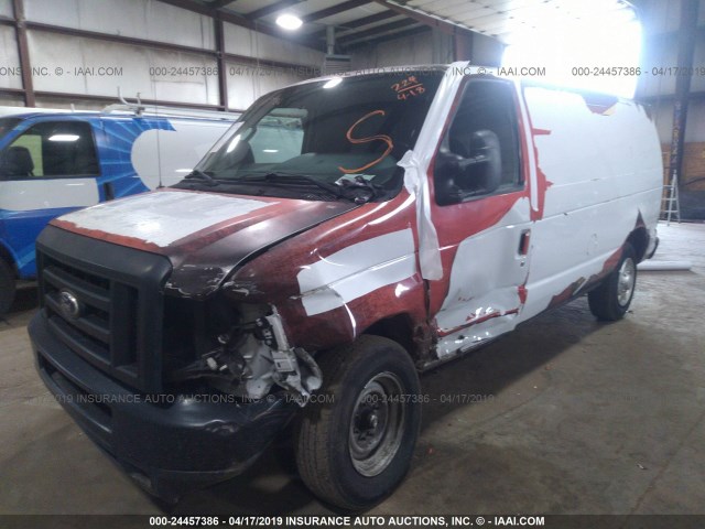 1FTNE1EWXEDA74214 - 2014 FORD ECONOLINE E150 VAN ORANGE photo 2