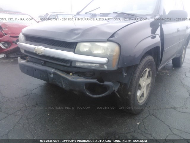 1GNDS13S162101129 - 2006 CHEVROLET TRAILBLAZER LS/LT BLACK photo 6