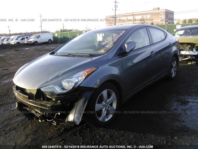 5NPDH4AE5DH275772 - 2013 HYUNDAI ELANTRA GLS/LIMITED GRAY photo 2