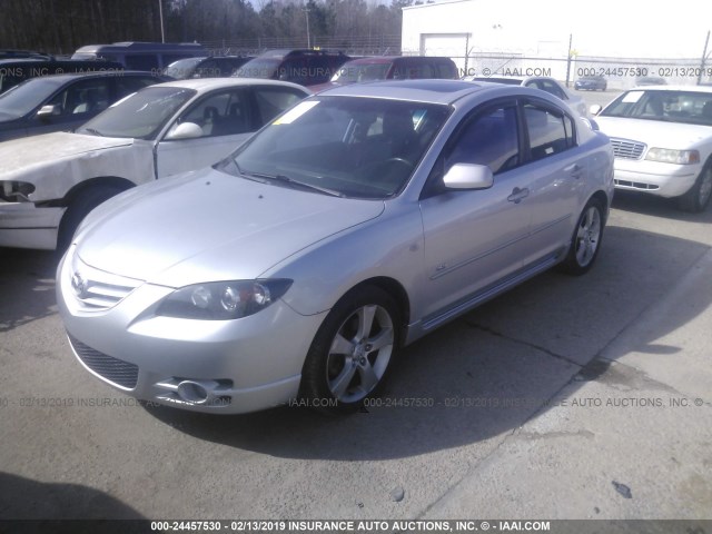 JM1BK323261414816 - 2006 MAZDA 3 S SILVER photo 2