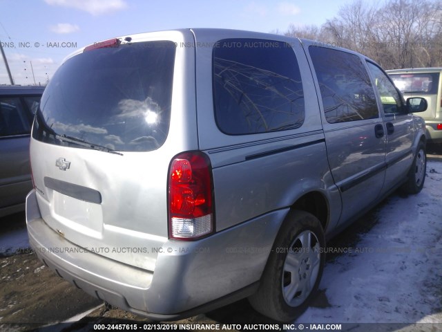 1GNDV23167D124383 - 2007 CHEVROLET UPLANDER LS SILVER photo 4