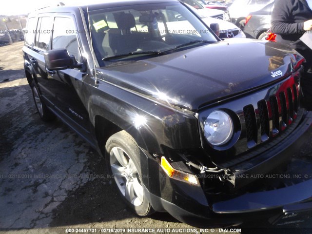 1C4NJRFB8ED670427 - 2014 JEEP PATRIOT LATITUDE BLACK photo 1