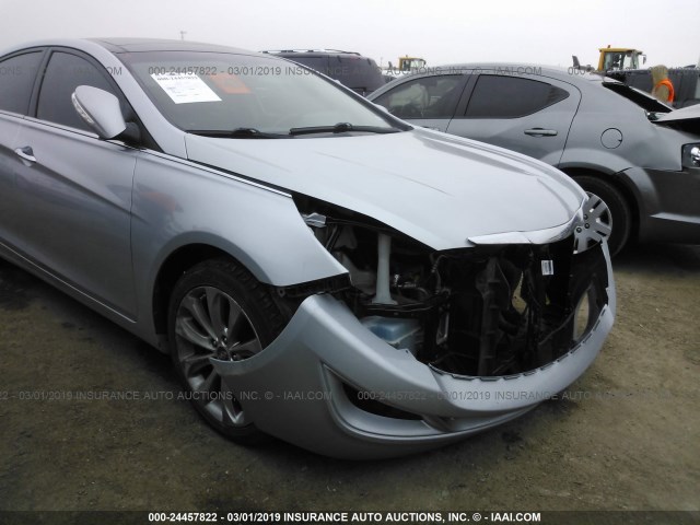 5NPEC4AB3CH371813 - 2012 HYUNDAI SONATA SE/LIMITED SILVER photo 6