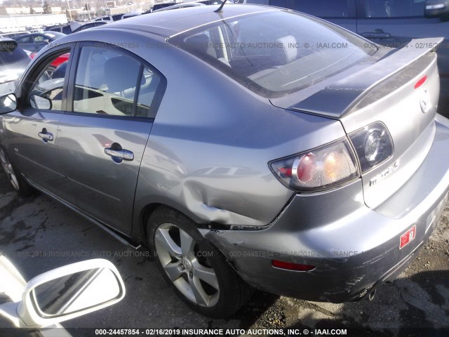 JM1BK323561531600 - 2006 MAZDA 3 S SILVER photo 3