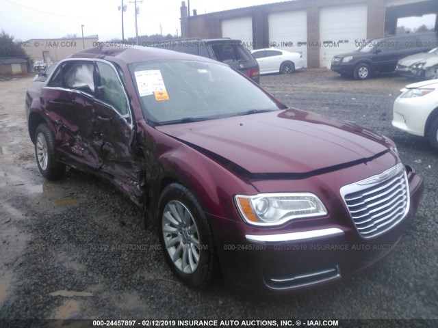 2C3CCAAG6EH167279 - 2014 CHRYSLER 300 RED photo 1