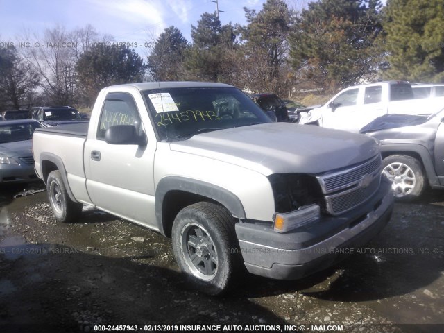 1GCEC14X46Z110578 - 2006 CHEVROLET SILVERADO C1500 SILVER photo 1