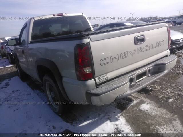 1GCEC14X46Z110578 - 2006 CHEVROLET SILVERADO C1500 SILVER photo 3